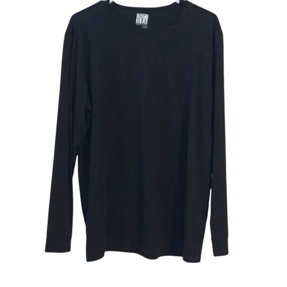32 Degrees Heat Black Long Sleeve Thermal Shirt XL - Picture 1 of 8